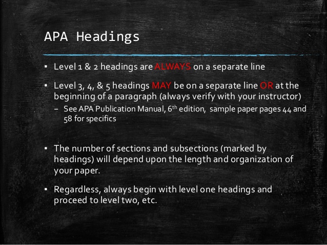 Apa level 3 and word for mac